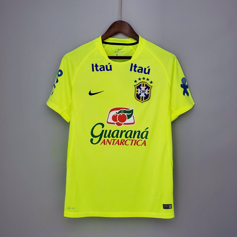 Camiseta de Treino Seleção Brasil Nike - Verde Fluorescente