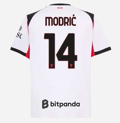 Camiseta Milan 25/26 Segunda Equipación #14 Modrić