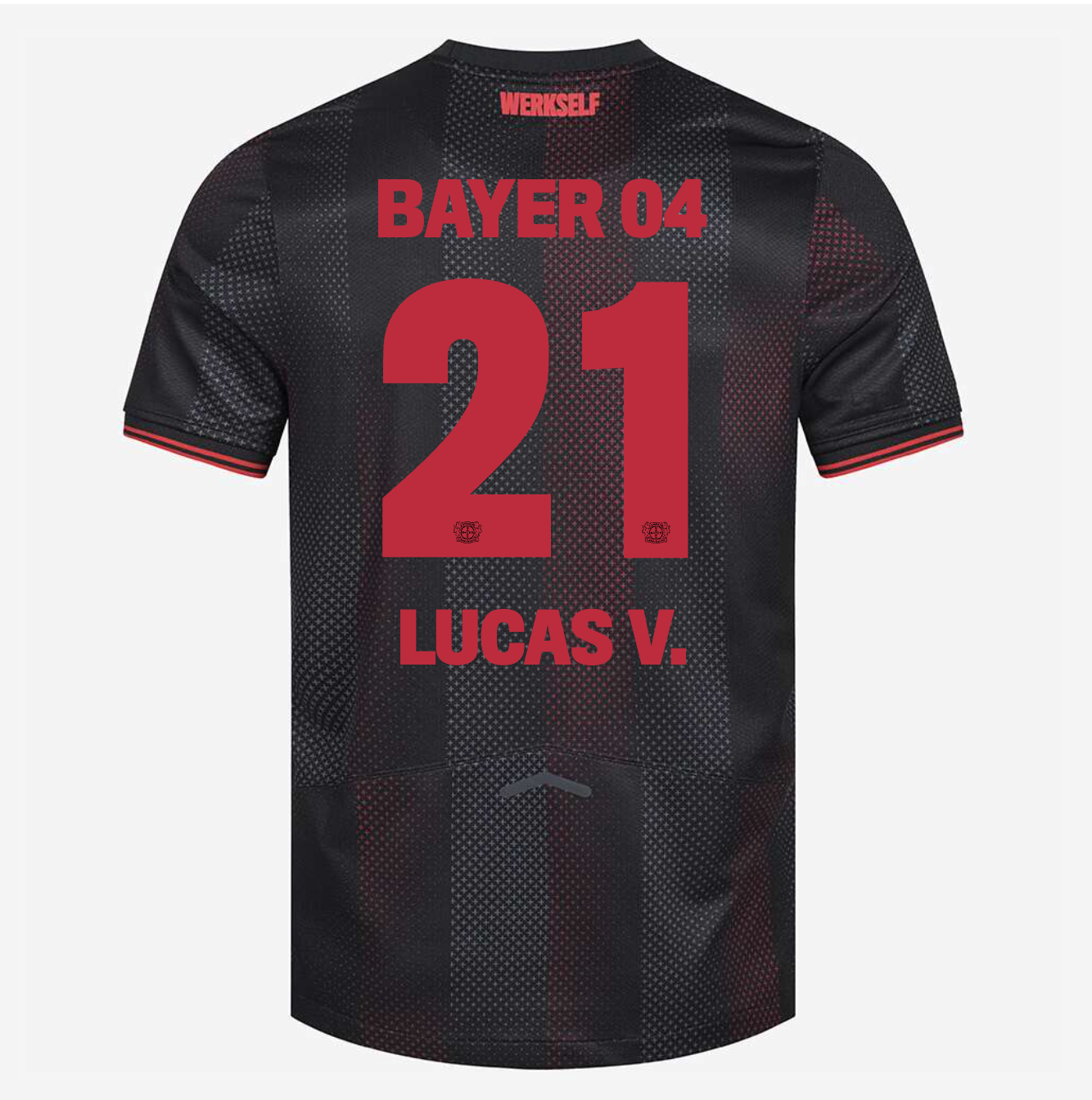 Camiseta Bayer Leverkusen 25/26 Primera Equipación #21 LUCAS V.