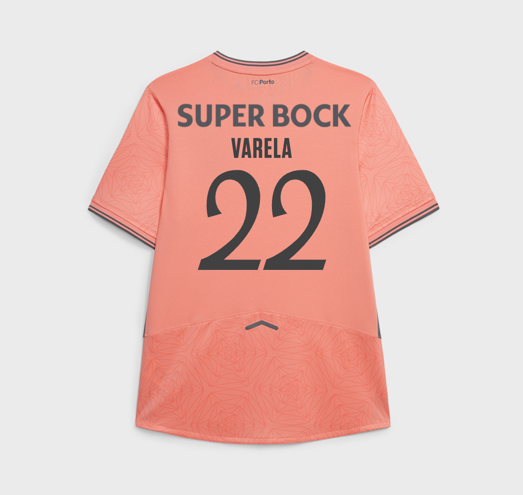 Camiseta Porto 25/26 Segunda Equipación #22 Varela