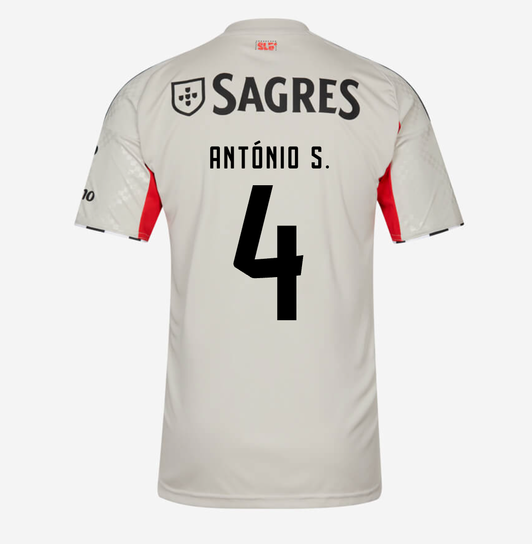 Camiseta Benfica 25/26 Segunda Equipación Bege #4 António S.