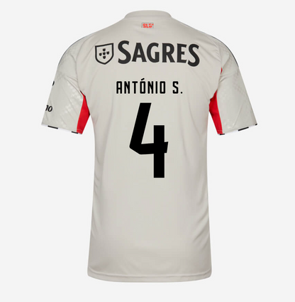 Camiseta Benfica 25/26 Segunda Equipación Bege #4 António S.