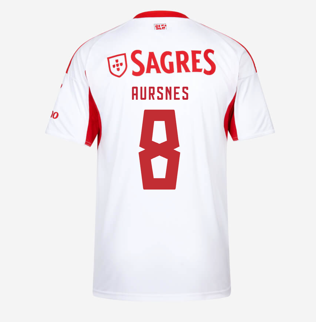 Camiseta Benfica 25/26 Segunda Equipación #8 Aursnes