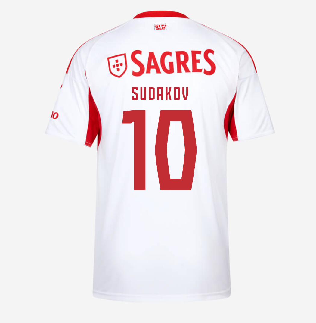 Camiseta Benfica 25/26 Segunda Equipación #10 SUDAKOV