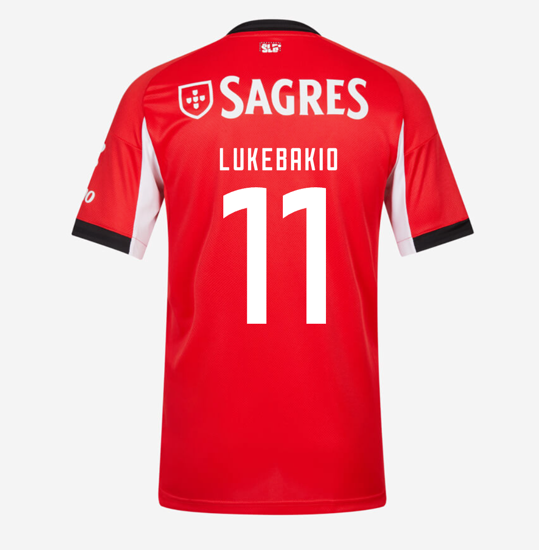 Camiseta Benfica 25/26 Primera Equipación #11 Lukebakio