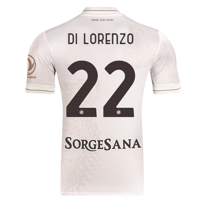 Camiseta Napoli 25/26 Segunda Equipación #22 DI LORENZO