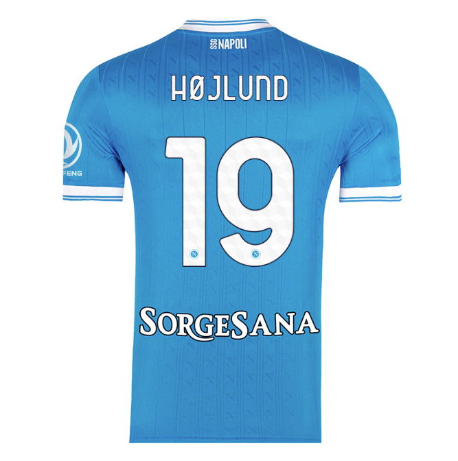 Camiseta Napoli 25/26 Primera Equipación #19 Højlund