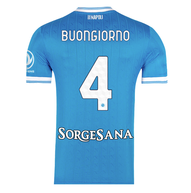 Camiseta Napoli 25/26 Primera Equipación #4 Buongiorno