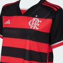 Camiseta Feminina Flamengo I 24/25 Adidas - Rubro Negro