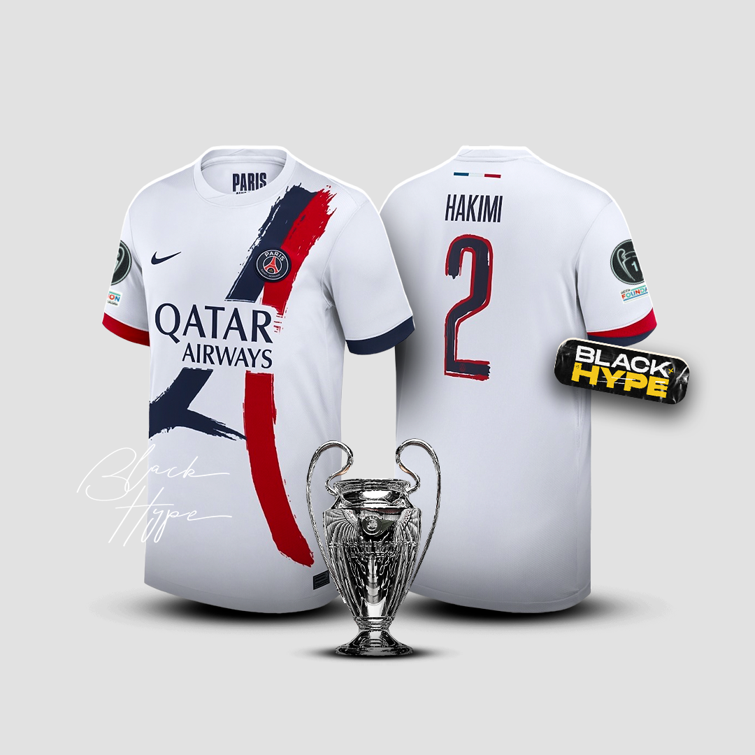 Camiseta Hakimi PSG 24/25 Segunda Equipación - Champions League