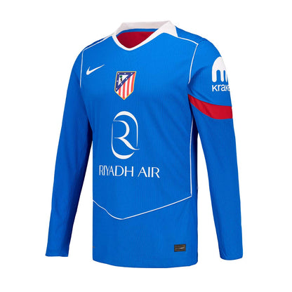 Camiseta Atletico de Madrid 25/26 Tercera Equipación Versión Jugador Manga Larga