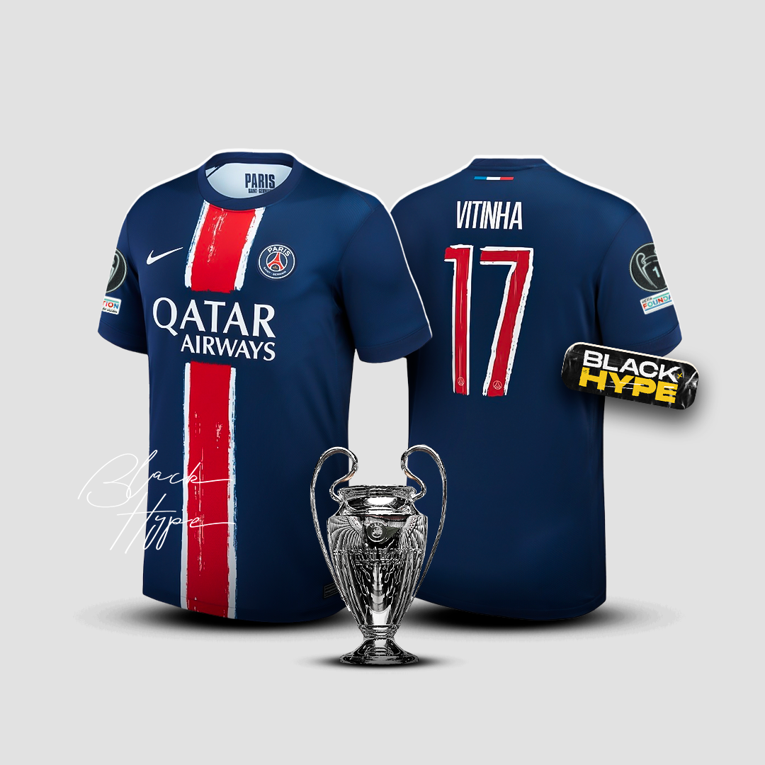 Camiseta Vitinha PSG 24/25 Primera Equipación - Champions League