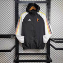 Windbreaker Bélgica 24/25 - Preto e Branco