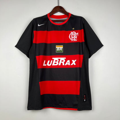 Camiseta Flamengo Retrô 2002 Vermelha e Preta
