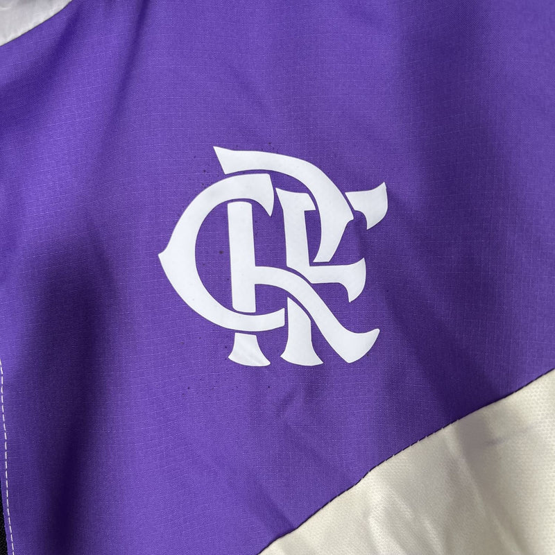 Windbreaker Flamengo - Roxo e Branco
