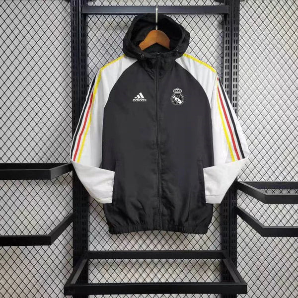 Windbreaker Real Madrid 24/25 - Preto e Branco