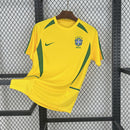 Jersey Retrô Seleção Brasil 2002/02 Home