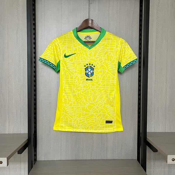 Camiseta Feminina Seleção Brasil l 24/25 Nike - Amarelo