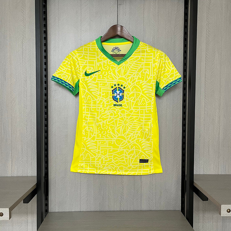 Camiseta Feminina Seleção Brasil l 24/25 Nike - Amarelo