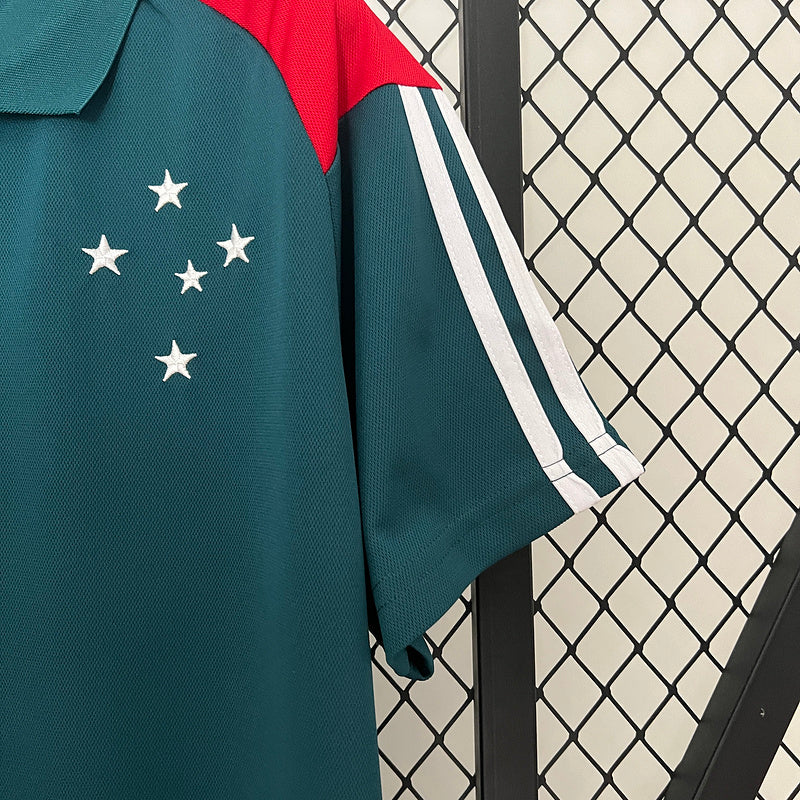 Camiseta Cruzeiro Polo 24/25 Adidas - Azul