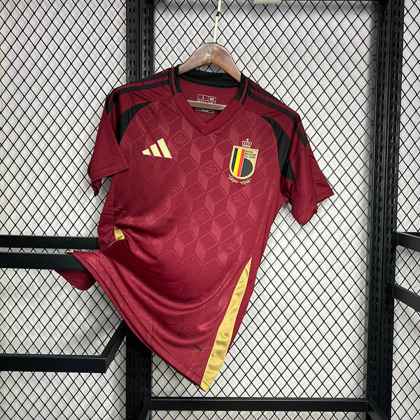 Camiseta Bélgica 24/25 Adidas - Vermelha Home