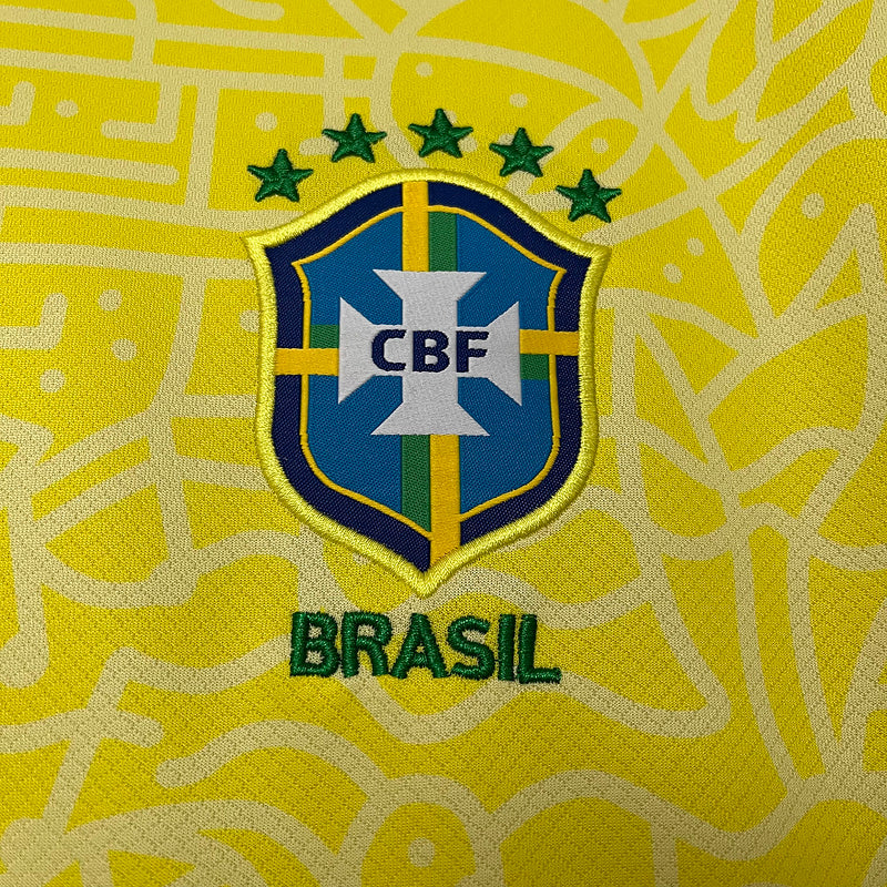 Camiseta Feminina Seleção Brasil l 24/25 Nike - Amarelo
