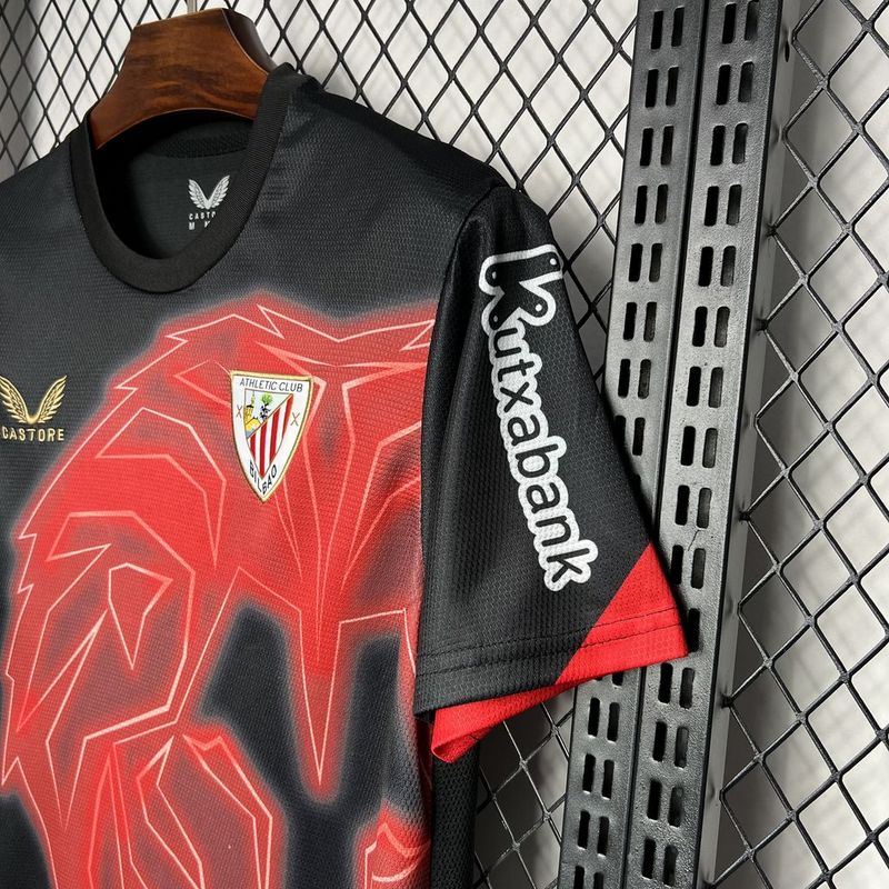 Jersey Athletic Bilbao 24/25 - Preto e Vermelho
