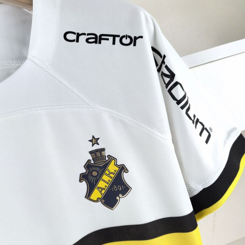 Camiseta Aik II 24/25 - Branco e Amarelo
