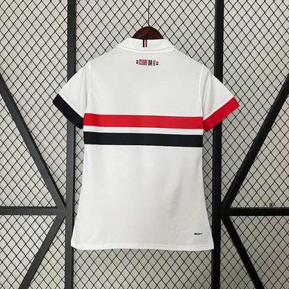 Camiseta Feminina do São Paulo Primera Equipación I 24/25 - Branco