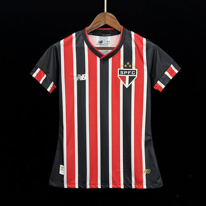 Camiseta Feminina do São Paulo Segunda Equipación II 24/25 - Listrada
