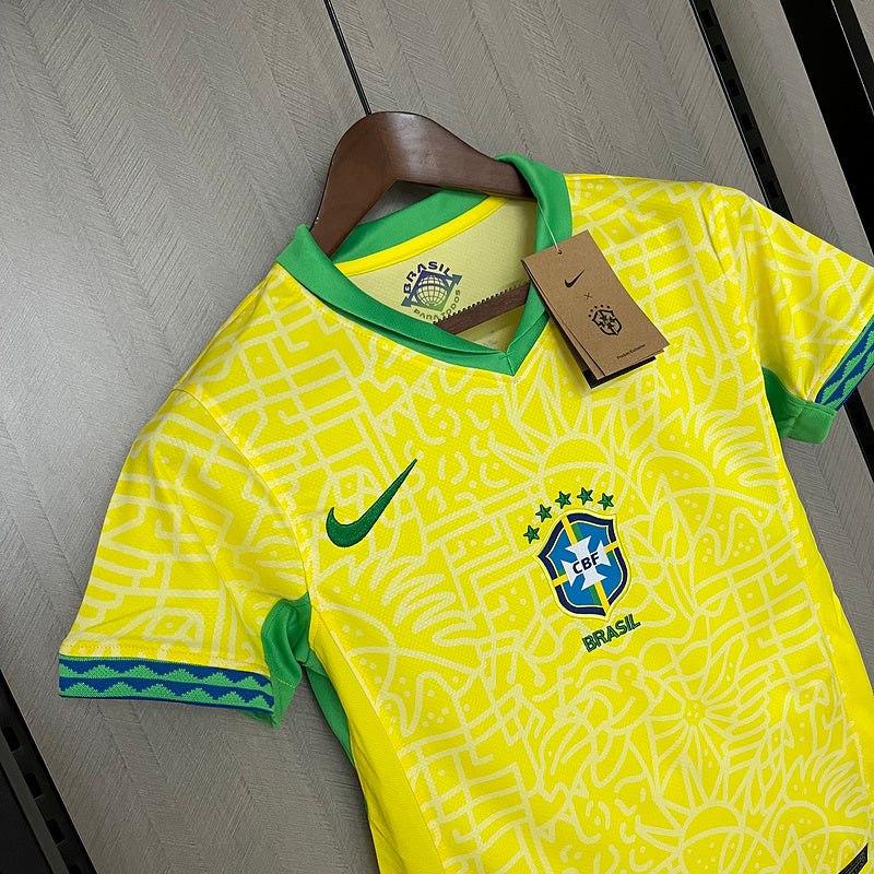 Camiseta Feminina Seleção Brasil l 24/25 Nike - Amarelo