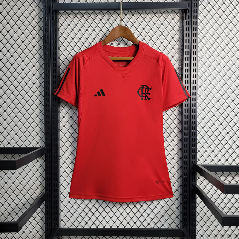 Camiseta 23∕24 Flamengo Treino - Mujer - Vermelho