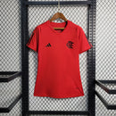 Camiseta 23∕24 Flamengo Treino - Feminino - Vermelho