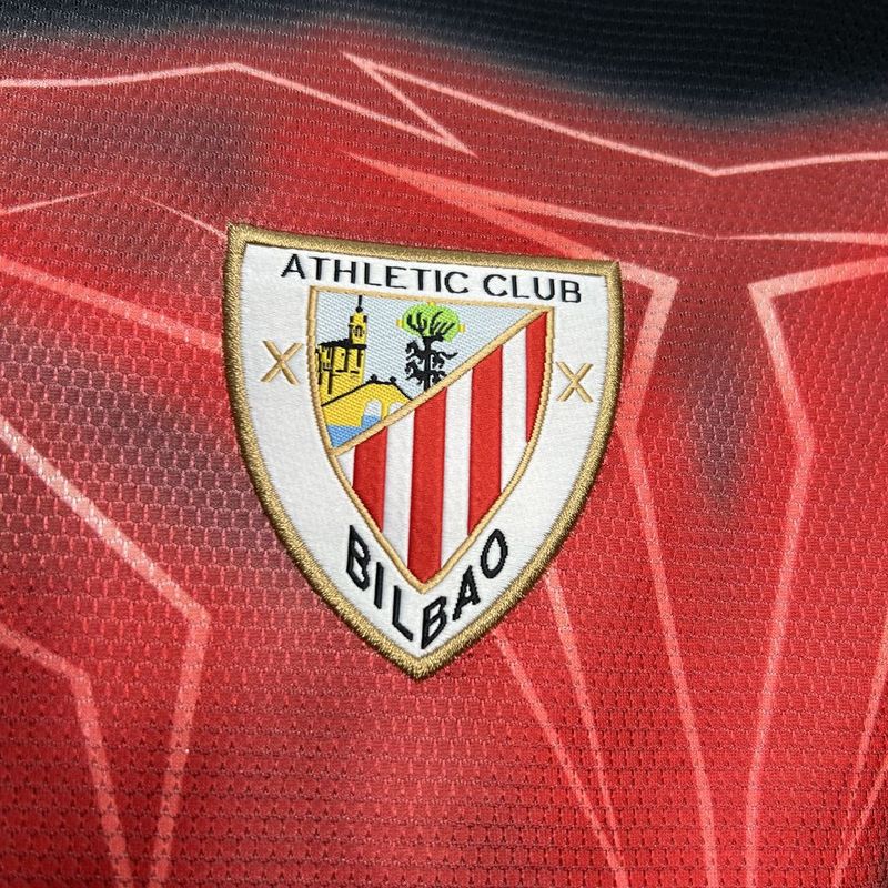 Jersey Athletic Bilbao 24/25 - Preto e Vermelho