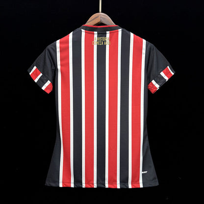 Camiseta Feminina do São Paulo Segunda Equipación II 24/25 - Listrada
