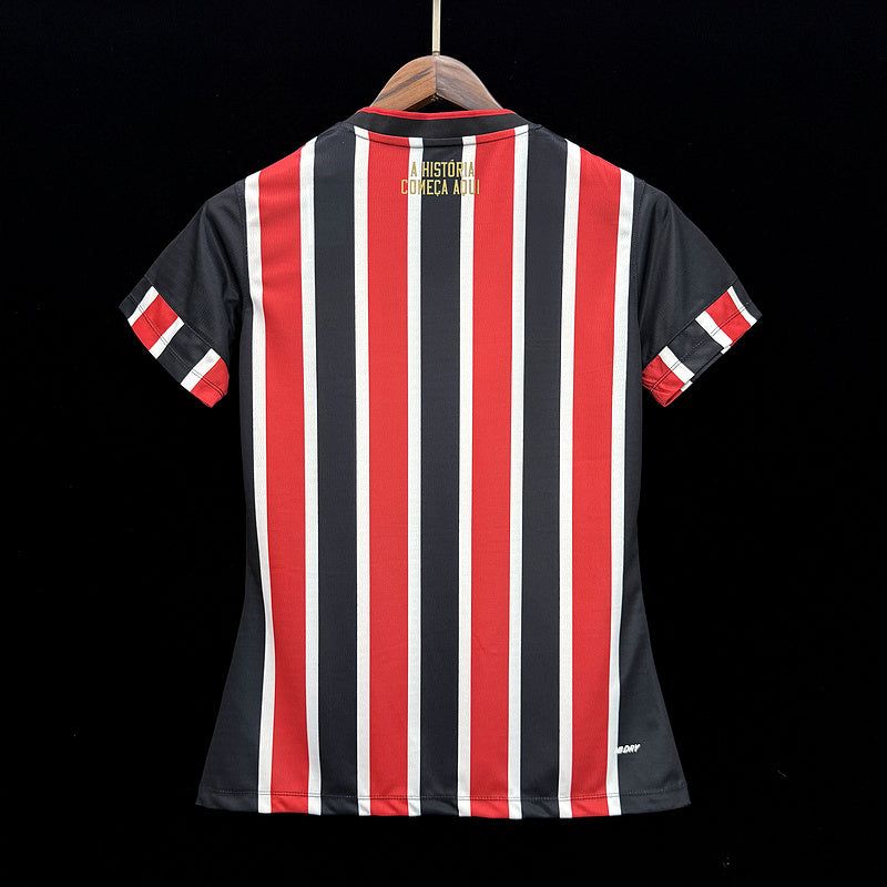 Camiseta Feminina do São Paulo Segunda Equipación II 24/25 - Listrada