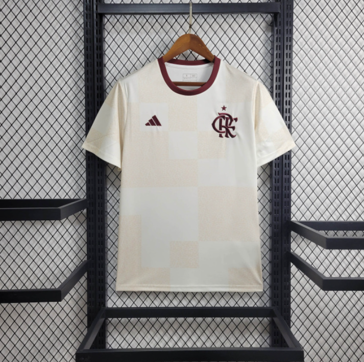 Camiseta do Flamengo Treino 24/25 - Branco