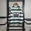 Camiseta Sporting Retrô 2001/03 Manga Longa Verde
