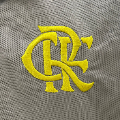 Camiseta Flamengo Treino 24/25 Cinza Polo