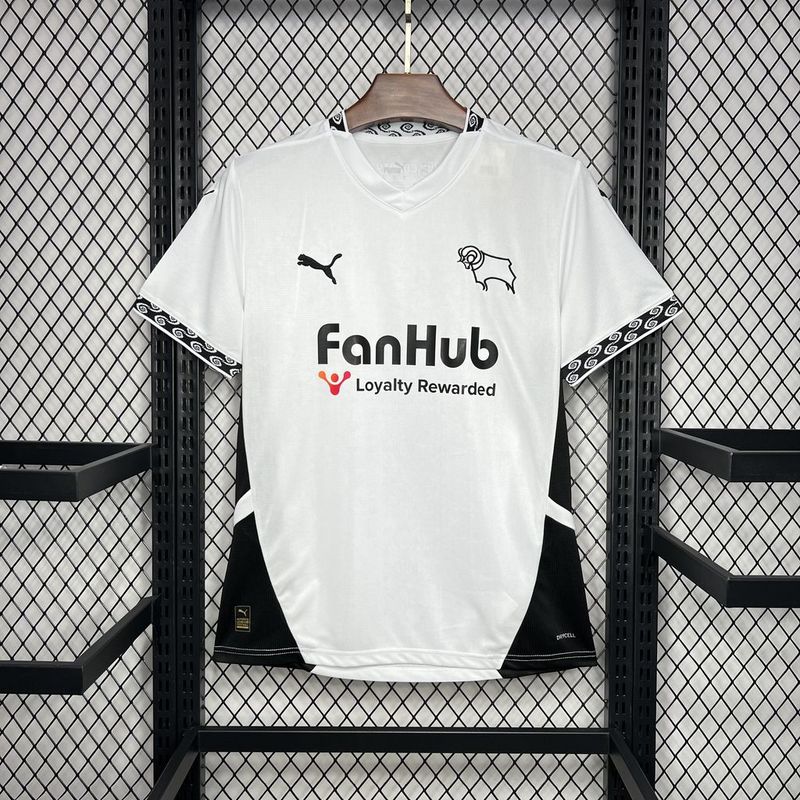 Camiseta do Derby County Fc l 24/25 Branco
