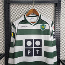 Camiseta Sporting Retrô 2001/03 Manga Longa Verde
