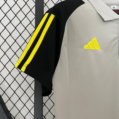 Camiseta Flamengo Treino 24/25 Cinza Polo