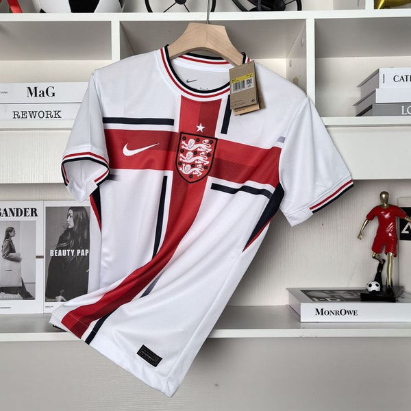 Camiseta Seleção da Inglaterra Edição Especial 24/25 - Vermelho e Branco