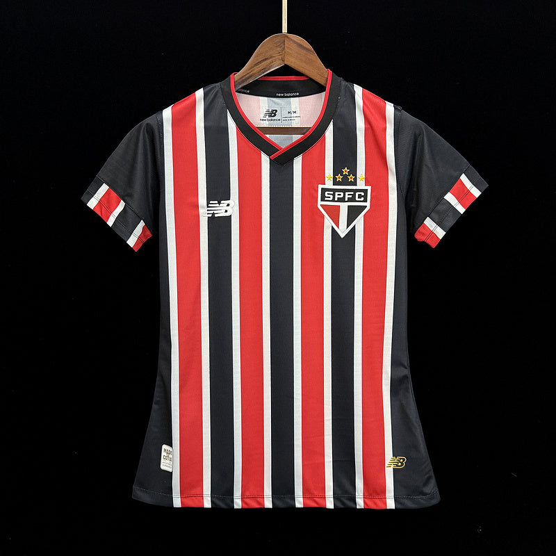 Camiseta Feminina do São Paulo Segunda Equipación II 24/25 - Listrada