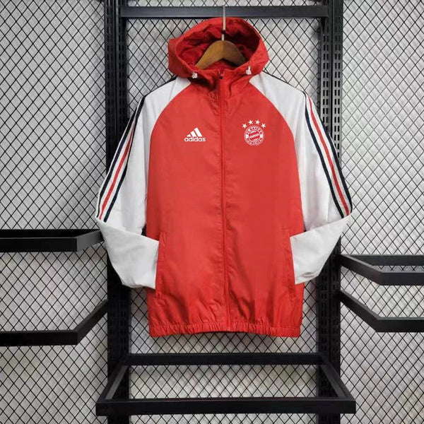 Windbreaker Bayern de Munique 24/25 - Branco e Vermelho