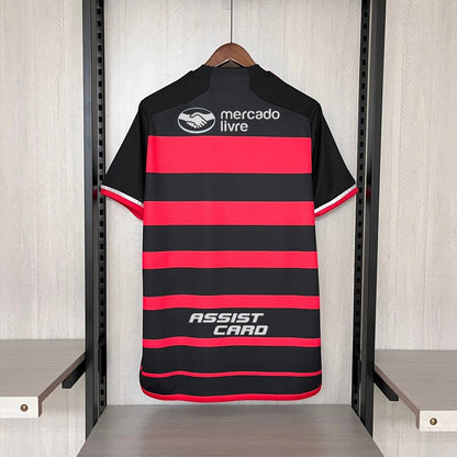 Camiseta Flamengo Primera Equipación 24/25 Torcedor Masculina - Todos os Patrocínios