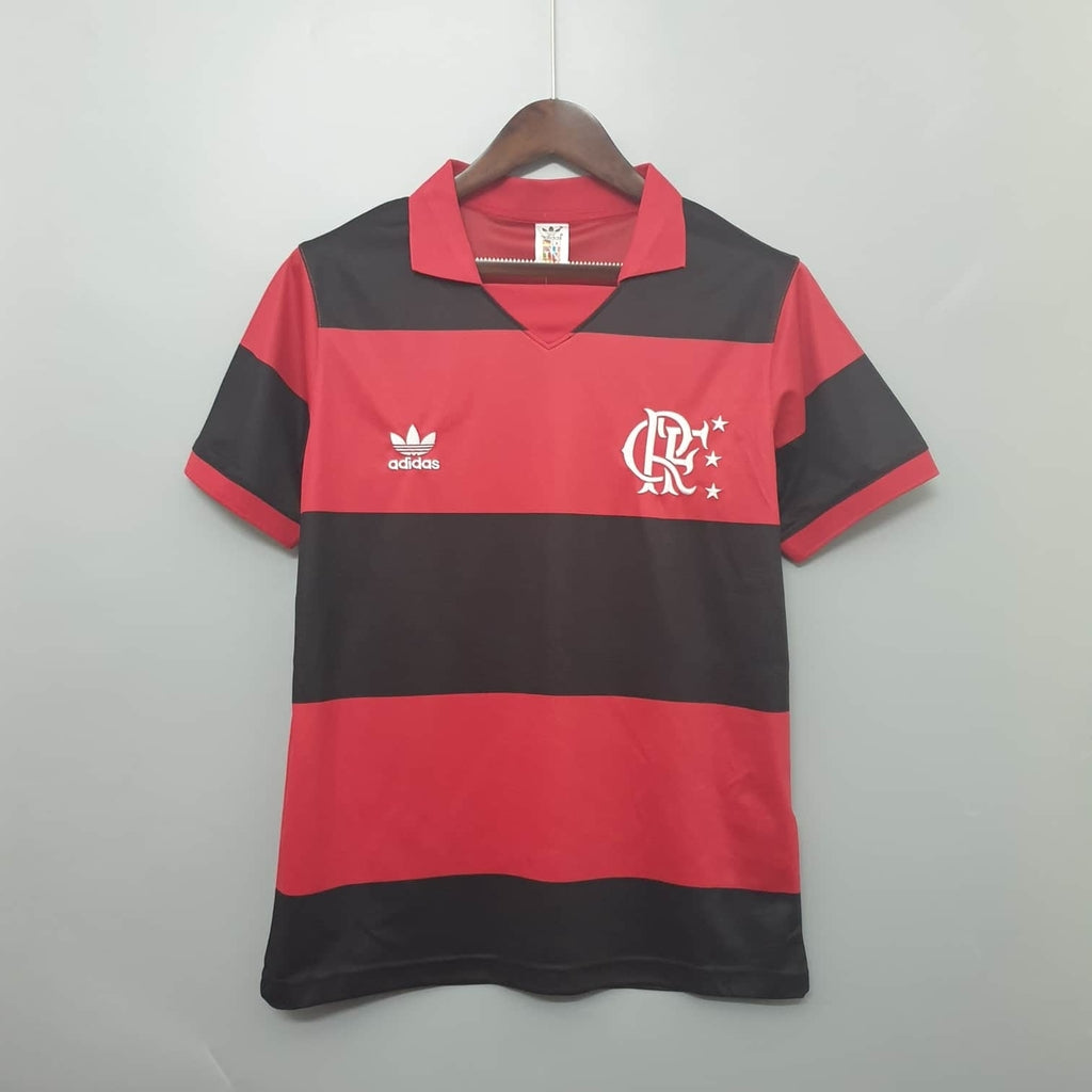 Camiseta Flamengo Retrô 1982 Vermelha e Preta - Adidas