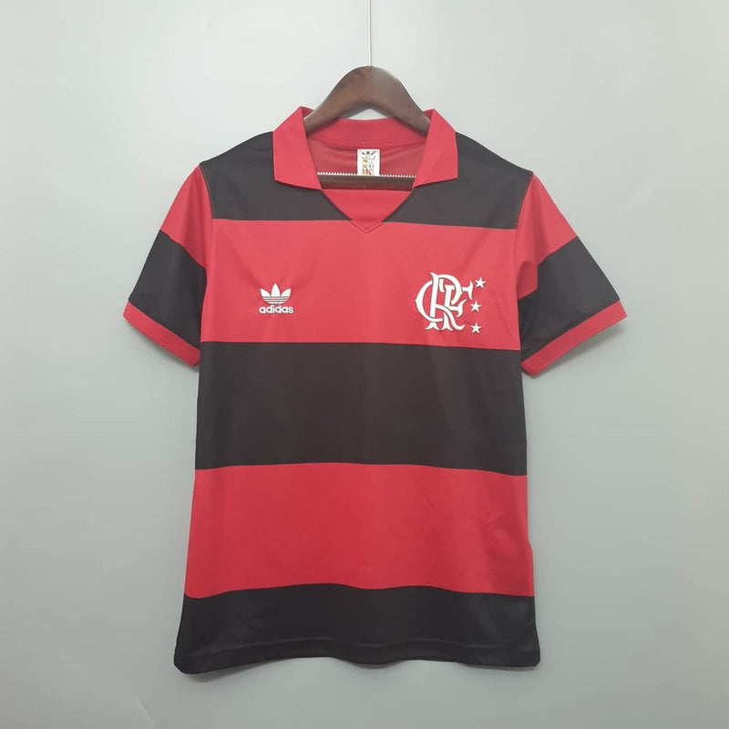 Camiseta Flamengo Retrô 1982 Vermelha e Preta - Adidas