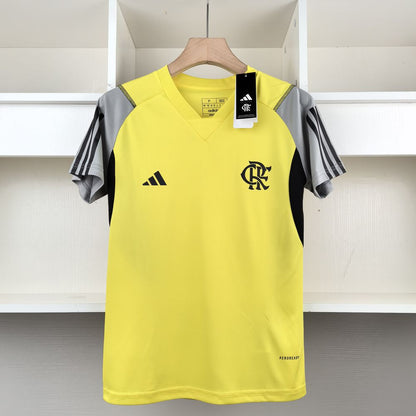 Camiseta 24∕25 Flamengo Treino Mujer - Amarelo