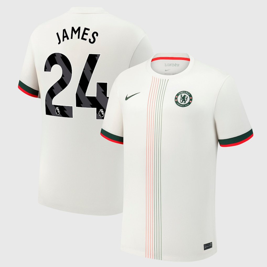 Camiseta Chelsea 25/26 Segunda Equipación #24 JAMES